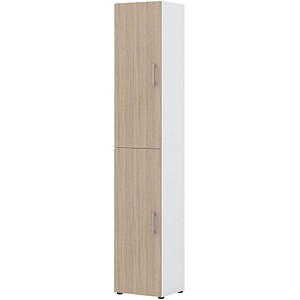 röhr Aktenschrank direct.office, 859S631000 weiß, eiche 5 Fachböden 40,0 x 33,5 x 212,5 cm von röhr