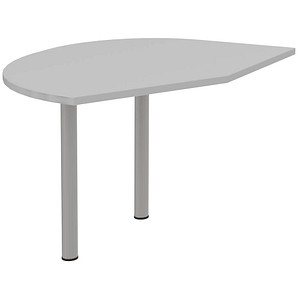röhr Anbautisch höhenverstellbar Techno hellgrau, silber freiform 104,0 x 126,5 x 68,0 - 82,0 cm röhr Anbautisch höhenverstellbar Techno hellgrau, silber freiform 104,0 x 126,5 x 68,0 - 82,0 cm von röhr