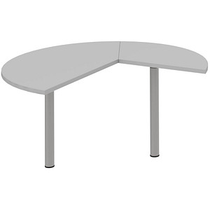 röhr Anbautisch höhenverstellbar Techno hellgrau, silber freiform 130,0 x 128,0/65,0 x 68,0 - 82,0 cm röhr Anbautisch höhenverstellbar Techno hellgrau, silber freiform 130,0 x 128,0/65,0 x 68,0 - 82,0 cm von röhr