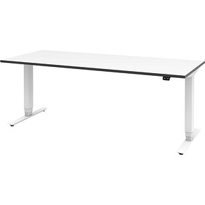 röhr Imperia elektrisch höhenverstellbarer Schreibtisch weiß rechteckig, T-Fuß-Gestell weiß 180,0 x 80,0 cm röhr Imperia elektrisch höhenverstellbarer Schreibtisch weiß rechteckig, T-Fuß-Gestell weiß 180,0 x 80,0 cm von röhr
