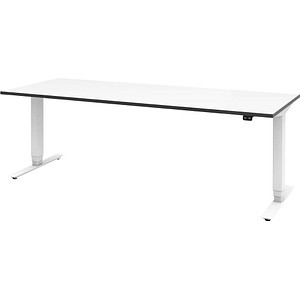 röhr Imperia elektrisch höhenverstellbarer Schreibtisch weiß rechteckig, T-Fuß-Gestell weiß 200,0 x 80,0 cm röhr Imperia elektrisch höhenverstellbarer Schreibtisch weiß rechteckig, T-Fuß-Gestell weiß 200,0 x 80,0 cm von röhr