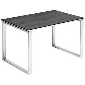 röhr Imperia höhenverstellbarer Schreibtisch quarzit rechteckig, Kufen-Gestell silber 120,0 x 80,0 cm röhr Imperia höhenverstellbarer Schreibtisch quarzit rechteckig, Kufen-Gestell silber 120,0 x 80,0 cm von röhr