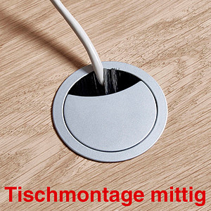 röhr Kabeldurchführung 6,0 cm silber röhr Kabeldurchführung 6,0 cm silber von röhr