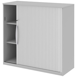 röhr Techno Rollladenschrank hellgrau, silber 4 Fachböden 120,0 x 43,0 x 111,7 cm von röhr