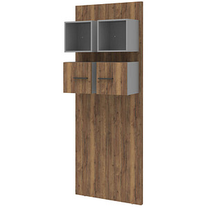 röhr Wandboard quantum eiche, grau 80,0 x 30,0 x 220,5 cm von röhr
