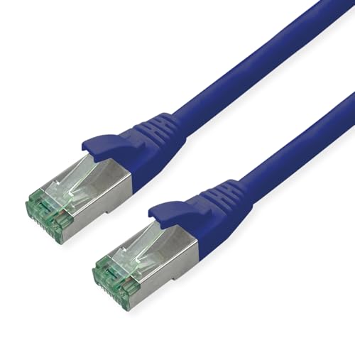 ROLINE RM Patchkabel Kat.6A S/FTP (PiMF), blau, 15 m von roline recycled material