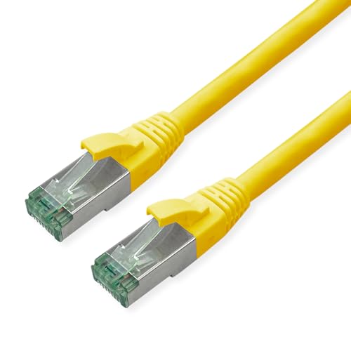 ROLINE RM Patchkabel Kat.6A S/FTP (PiMF), gelb, 1 m von roline recycled material