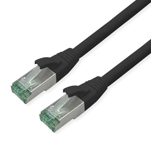 ROLINE RM Patchkabel Kat.6A S/FTP (PiMF), schwarz, 20 m von roline recycled material