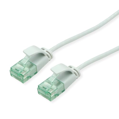 ROLINE RM UTP DataCenter Patchkabel Kat.6A (Class EA), Slim, grau, 0,5 m von roline recycled material