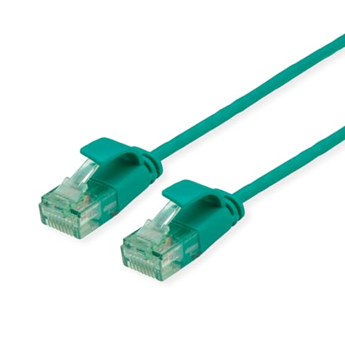 ROLINE RM UTP DataCenter Patchkabel Kat.6A (Class EA), Slim, grün, 3 m von roline recycled material