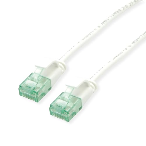 ROLINE RM UTP DataCenter Patchkabel Kat.6A (Class EA), Slim, weiß, 3 m von roline recycled material