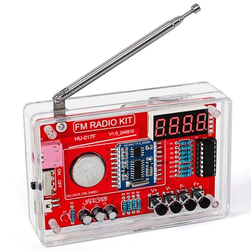 rongweiwang Einstellbarer 87 108 MHz FM Radio Montagesatz, Leiterplattenherstellung, Mikrocontroller für elektronische DIY Wissenschaftsexperimente von rongweiwang