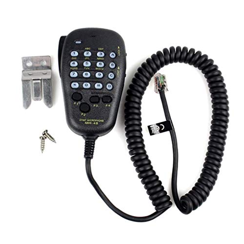 rongweiwang MH-48-Autoradio Mic 6 Pin FT-8900R MH-48 Auto-DTMF-Mikrofon-Lautsprecher für Yaesu Mobilfunk FT-7800R FT-8800R FT-8900R von rongweiwang