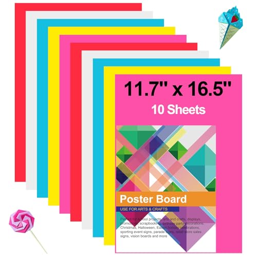 rookea Vision-Tafeln, buntes Papier, 11,7 x 16,5 cm, blanko, Grafik-Display, Posterwand, Kartenpapier für Kinder, Schule, Klassenzimmer, Kunst, Bastelprojekte, Zeichnen, Scrapbooking, 10 Stück rookea Vision-Tafeln, buntes Papier, 11,7 x 16,5 cm, blanko, Grafik-Display, Posterwand, Kartenpapier für Kinder, Schule, Klassenzimmer, Kunst, Bastelprojekte, Zeichnen, Scrapbooking, 10 Stück von rookea