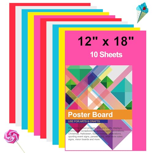 rookea Vision-Tafeln, buntes Papier, 30,5 x 45,7 cm, blanko, Grafik-Display, Posterwand, Kartenpapier für Kinder, Schule, Klassenzimmer, Kunst, Bastelprojekte, Zeichnen, Scrapbooking, 10 Stück rookea Vision-Tafeln, buntes Papier, 30,5 x 45,7 cm, blanko, Grafik-Display, Posterwand, Kartenpapier für Kinder, Schule, Klassenzimmer, Kunst, Bastelprojekte, Zeichnen, Scrapbooking, 10 Stück von rookea