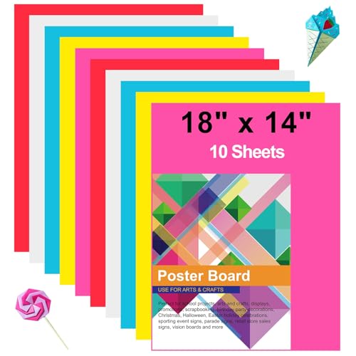 rookea Vision-Tafeln, buntes Papier, 35,6 x 45,7 cm, blanko, Grafik-Display, Posterwand, Kartenpapier für Kinder, Schule, Klassenzimmer, Kunst, Bastelprojekte, Zeichnen, Scrapbooking, 10 Stück rookea Vision-Tafeln, buntes Papier, 35,6 x 45,7 cm, blanko, Grafik-Display, Posterwand, Kartenpapier für Kinder, Schule, Klassenzimmer, Kunst, Bastelprojekte, Zeichnen, Scrapbooking, 10 Stück von rookea