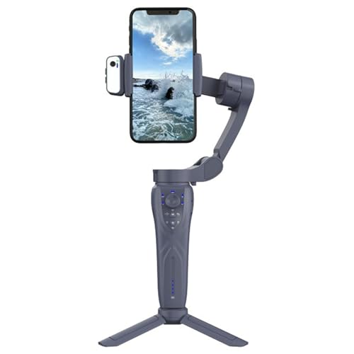 roomoon F12 3-Achsen-Handheld-Gimbal-Smartphone-Stabilisator, Handy-Selfie-Stick für Handy, Vlog, Anti-Shake-Videoaufnahmen von roomoon
