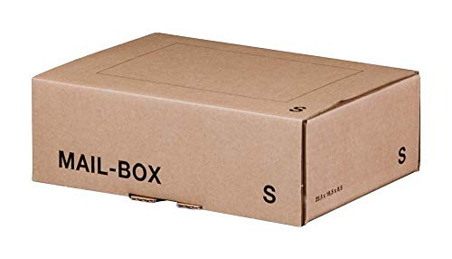 Ropipack Mailbox Versandkarton Versandbox wiederverschließbar 249 x 175 x 79 mm Braun S 20 Stück von ropipack