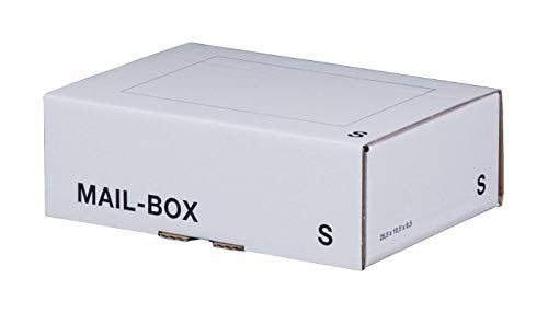 Ropipack Mailbox Versandkarton Versandbox wiederverschließbar 249 x 175 x 79 mm Weiß S - 20 Stück von ropipack