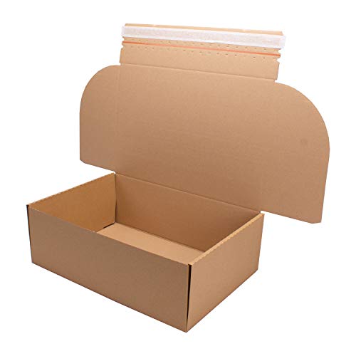 Ropipack Modulbox mit Haftklebung und Aufreißfaden 460 x 315 x 155 mm Versandkarton Box Karton 40 Stück von ropipack