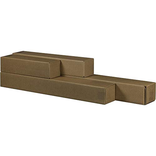 Ropipack quadratische Versandbox Versandhülse Versandrohr Posterverpackung 105 x 105 x 630 mm, teleskopierbar bis 1600 mm - 10 Stück von ropipack