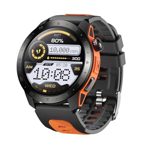 rorios Outdoor-Abenteuer-Smartwatch mit Höhenmesser & Kompass GPS-Uhr mit Echtzeit-Höhenmessung Barometer SOS-Alarm, Richtungsfinder und wasserdichter Sport-Armbanduhr Orangefarbene Aprikosenfarbe rorios Outdoor-Abenteuer-Smartwatch mit Höhenmesser & Kompass GPS-Uhr mit Echtzeit-Höhenmessung Barometer SOS-Alarm, Richtungsfinder und wasserdichter Sport-Armbanduhr Orangefarbene Aprikosenfarbe von rorios