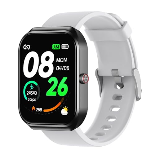 rorios Unisex Smartwatch Multifunktionale Bluetooth Armbanduhren mit 100+ Sportmodi Fitnessuhr, Intelligente Anrufuhr mit Herzfrequenz- & Schlafüberwachung Aktivitätstracker Frauen Männer Grau A rorios Unisex Smartwatch Multifunktionale Bluetooth Armbanduhren mit 100+ Sportmodi Fitnessuhr, Intelligente Anrufuhr mit Herzfrequenz- & Schlafüberwachung Aktivitätstracker Frauen Männer Grau A von rorios