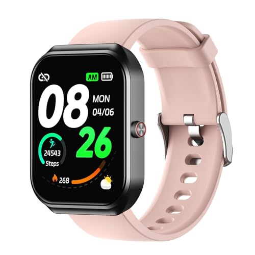 rorios Unisex Smartwatch Multifunktionale Bluetooth Armbanduhren mit 100+ Sportmodi Fitnessuhr, Intelligente Anrufuhr mit Herzfrequenz- & Schlafüberwachung Aktivitätstracker Frauen Männer Rosa AA rorios Unisex Smartwatch Multifunktionale Bluetooth Armbanduhren mit 100+ Sportmodi Fitnessuhr, Intelligente Anrufuhr mit Herzfrequenz- & Schlafüberwachung Aktivitätstracker Frauen Männer Rosa AA von rorios