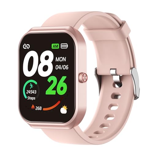 rorios Unisex Smartwatch Multifunktionale Bluetooth Armbanduhren mit 100+ Sportmodi Fitnessuhr, Intelligente Anrufuhr mit Herzfrequenz- & Schlafüberwachung Aktivitätstracker Frauen Männer Rosa BB rorios Unisex Smartwatch Multifunktionale Bluetooth Armbanduhren mit 100+ Sportmodi Fitnessuhr, Intelligente Anrufuhr mit Herzfrequenz- & Schlafüberwachung Aktivitätstracker Frauen Männer Rosa BB von rorios