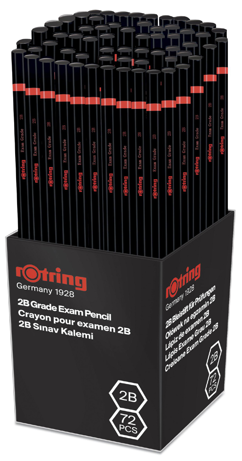 rotring Bleistift BLACK EXAM, im 72er Köcher von rotring