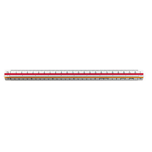 rotring Dreikantlineal Typ 1 30,0 cm, weiß von rotring