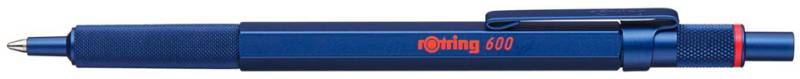 rotring Druckkugelschreiber 600, metallic-blau von rotring