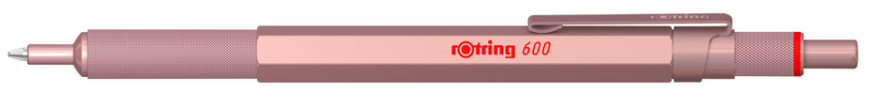 rotring Druckkugelschreiber 600, metallic-roségold von rotring