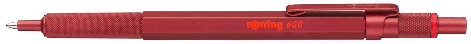 rotring Druckkugelschreiber 600, metallic-rot von rotring