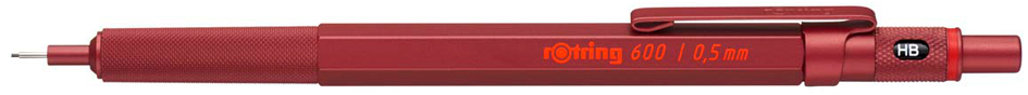 rotring Feinminenstift 600, 0,5 mm, metallic-rot von rotring