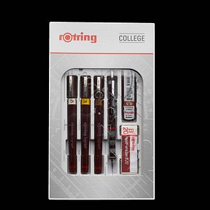 rotring Isograph College-Set Tuschefüller-Set schwarz, 1 Set von rotring