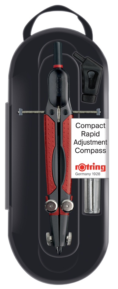 rotring Schnellverstell-Zirkel COMPACT, Länge: 170 mm von rotring