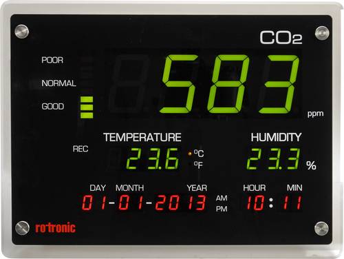 Rotronic CO2-Display Kohlendioxid-Messgerät 0 - 5000 ppm von rotronic