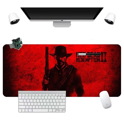 Red Dead Mauspad Redemption 2 | Gaming-Mauspad rot | XXL 900 x 400 | Großes Schreibtischpad | Wasserdicht – rutschfest Red Dead Mauspad Redemption 2 | Gaming-Mauspad rot | XXL 900 x 400 | Großes Schreibtischpad | Wasserdicht – rutschfest von rrhhh