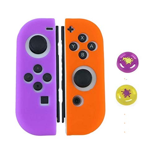Joystick Schutzhülle für Nintendo Switch Joy-Con (lila-orange-violett-orange) von rtwetof