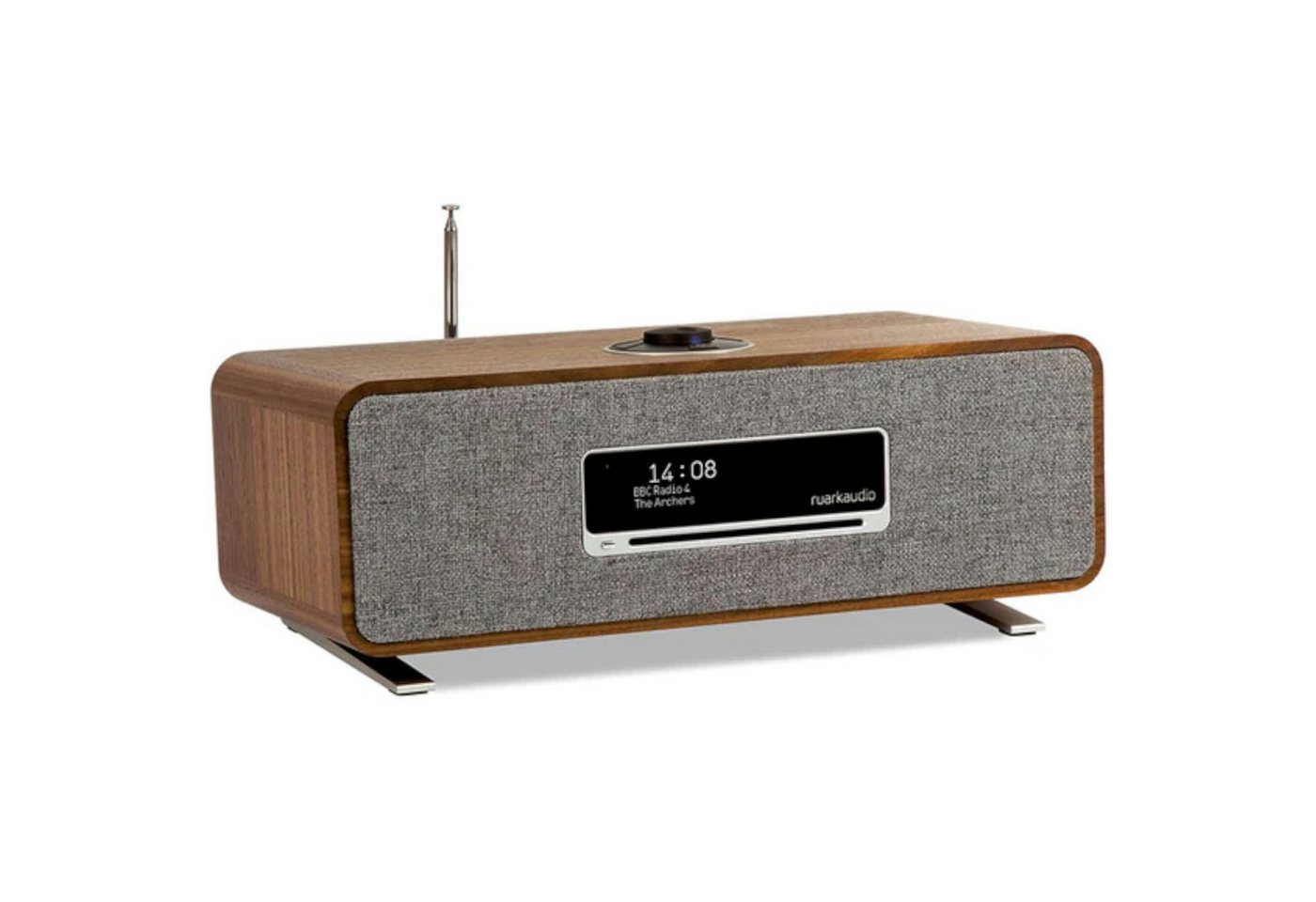 ruarkaudio R3S Musik-System CD/UKW DAB+/Streaming/Podcast, Walnuss Stereoanlage (Digitalradio (DAB),FM-Tuner,Internetradio, Internetradio, DAB+,Bluetooth,inklusive Fernbedienung) von ruarkaudio