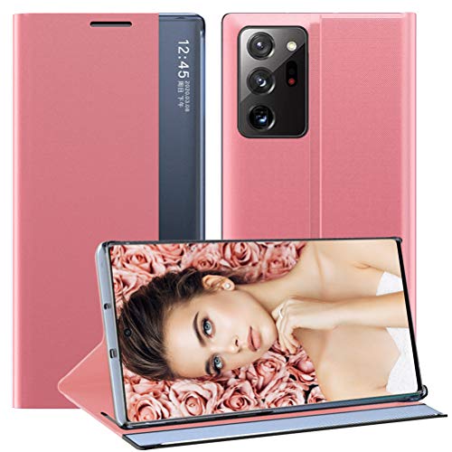 Handyhülle für Samsung Galaxy Note 20 Ultra Hülle Leder - Kompatibel mit mit Sichtfenster View Leder Tasche Galaxy Note 20 Ultra 5G Schutzhülle Handytasche Handy Hüllen Flip Case 6.9" von ruiyoupin