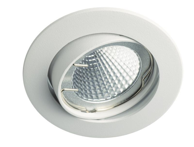 RUTEC Einbaustrahler mattweiss ALU55351M schwenkbar Aluguss DA68mm f.LM 50mm RUTEC Einbaustrahler mattweiss ALU55351M schwenkbar Aluguss DA68mm f.LM 50mm von rutec Licht GmbH & Co. KG