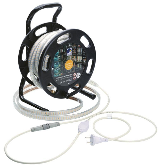 RUTEC Stripe Kabeltrommel Worklight Plus 15m 180W 16650lm 3000K 230V IP65 CRI90 von rutec Licht GmbH & Co. KG