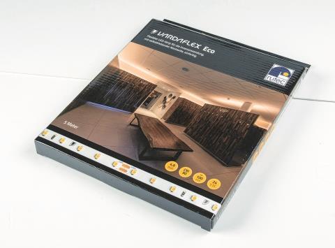 RUTEC VARDAFLEX Eco LED-Strip ww B82415 ** 24V 24W 3000K 463lm/m 5m B:8mm CRI90 von rutec Licht GmbH & Co. KG