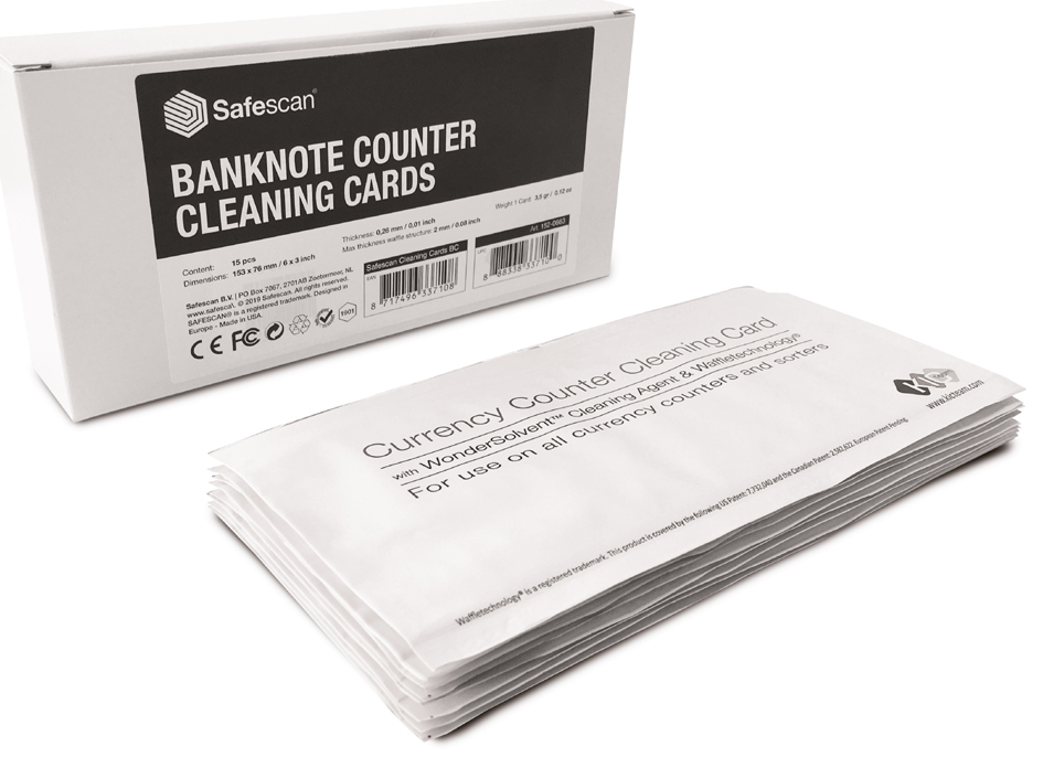 Safescan Reinigungskarten für Geldschein-Zählgeräte von safescan
