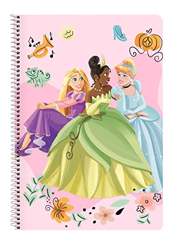 Folio-Notizbuch, 80 Stunden, harte Deckel, Prinzessinnen, Disney "Magical" von safta