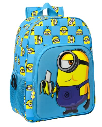 Minions Minionstatic Safta Schulrucksack für Kinder, 330 x 140 x 420 mm von safta