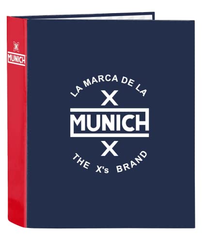 München Storm Folio-Ordner, 4 Ringe, 270 x 60 x 330 mm von safta