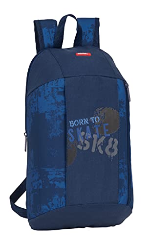 SAFTA Skate, marineblau, 220x100x390 mm, mini rucksack von safta